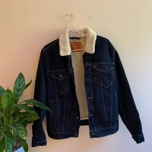 Levi’s sherpa denim coat